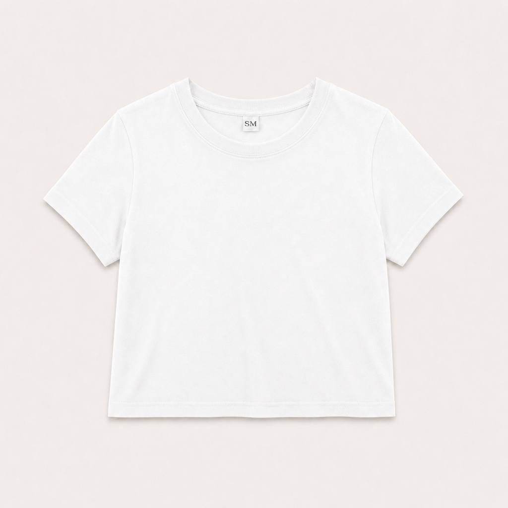 Top Básico - Algodón pima Blanco