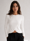 Polera Waves Manga Larga-Blanco