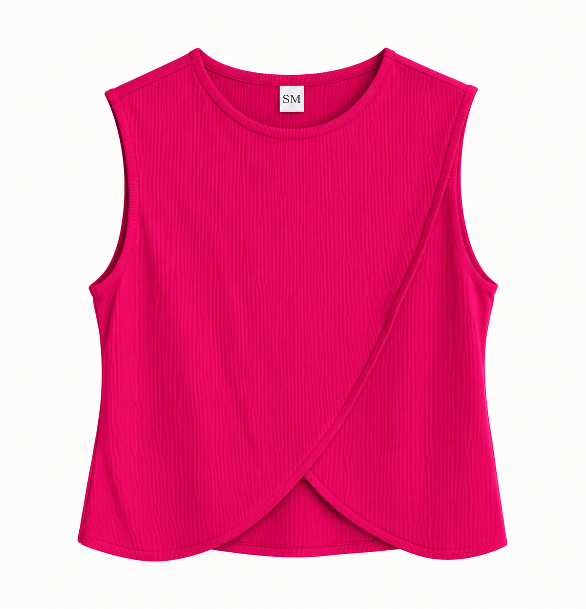 Polera Waves Sin Manga - Fucsia