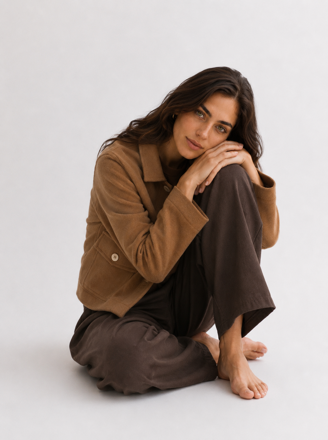 Chaqueta Nao - Paño De Lana Camel