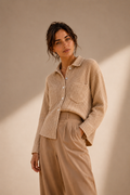 Camisa Lía - Algodón Panal Tostado