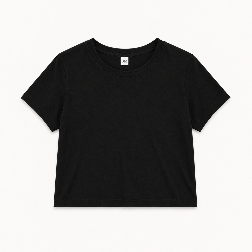 Top Básico - Algodón pima Negro