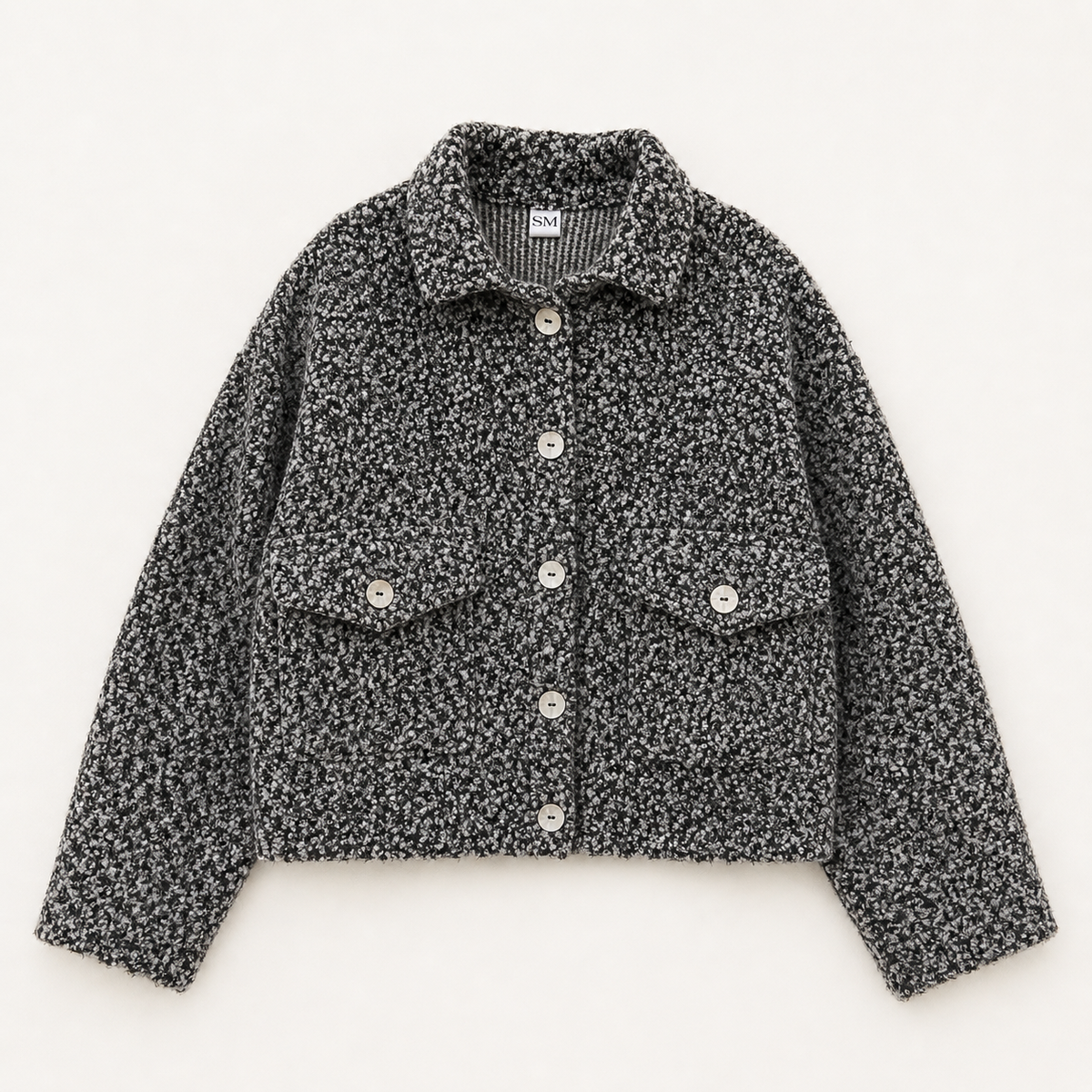 Chaqueta Nao - Boucle jaspeado poliéster A Pedido