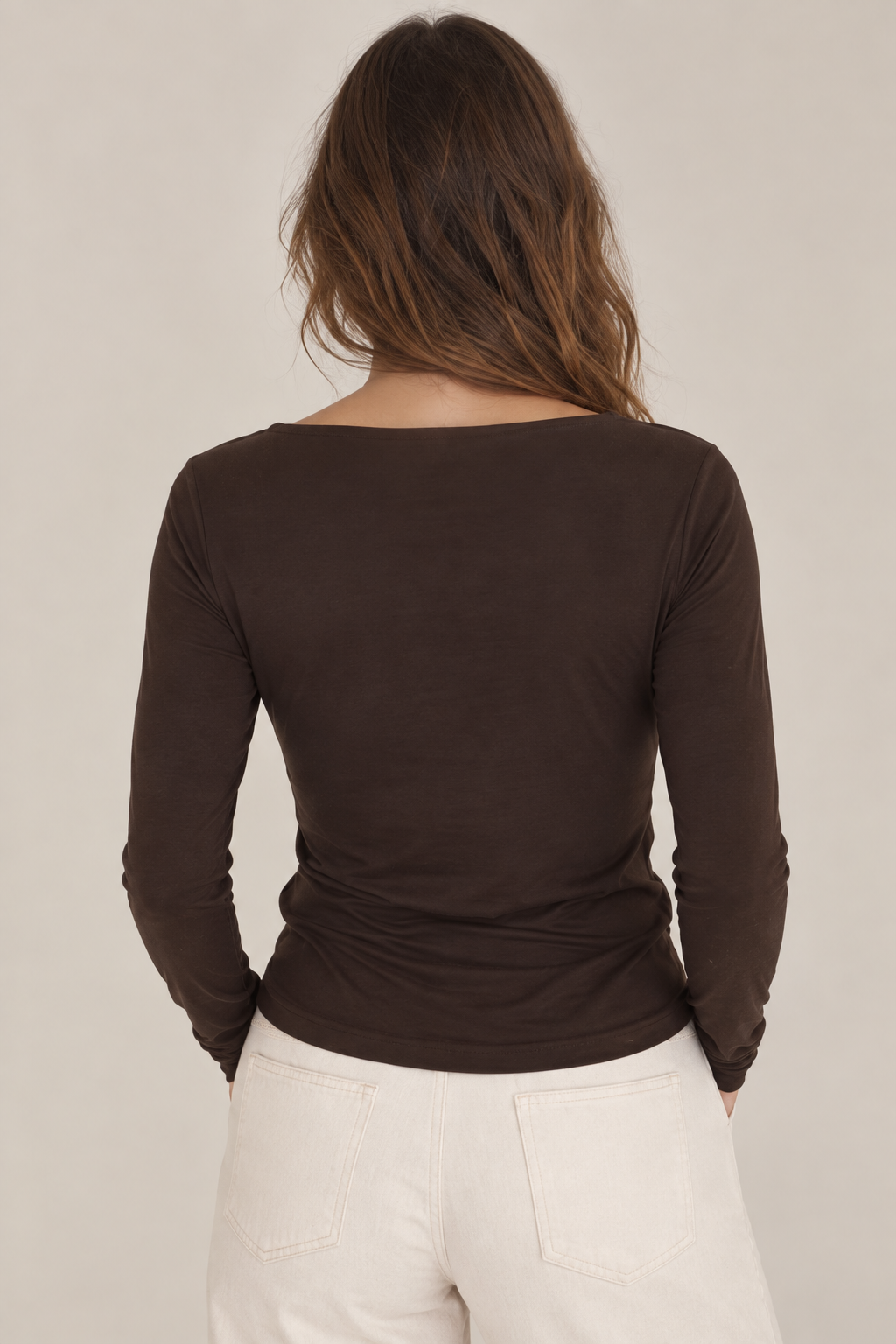 Polera Bote - Algodón Café Moro A Pedido