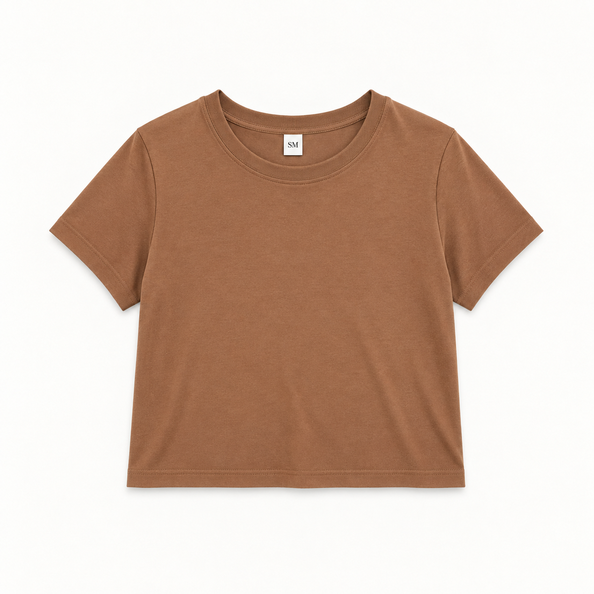 Top Básico - Algodón pima Camel