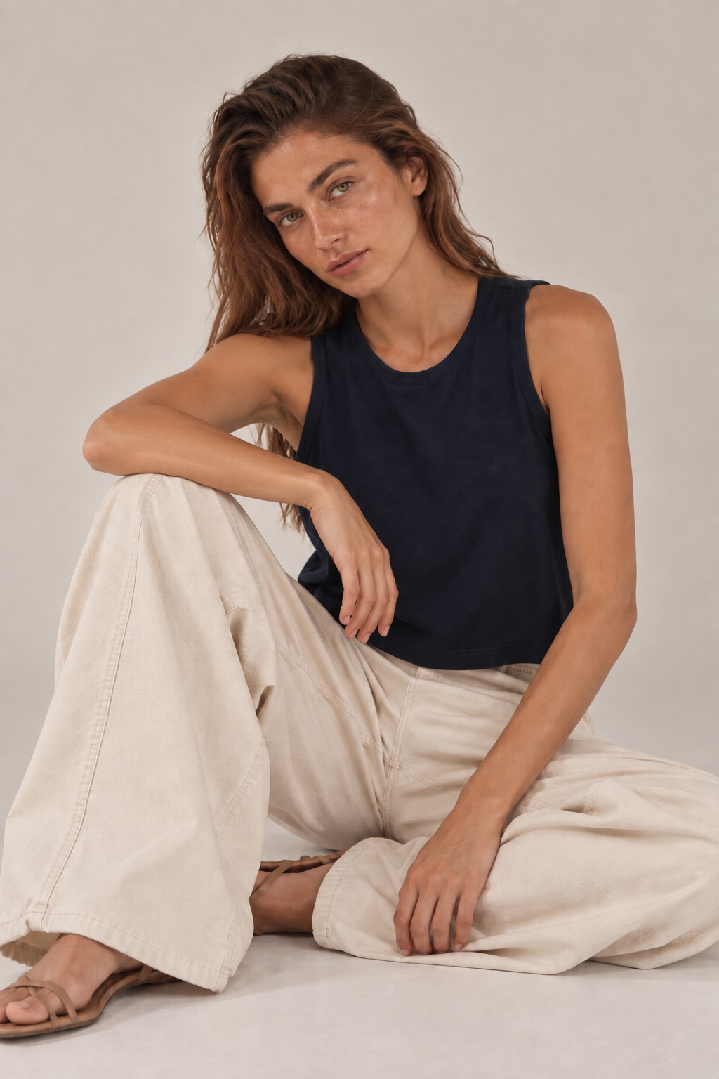 Polera Ram Verano - Algodón Pima azul marino A Pedido