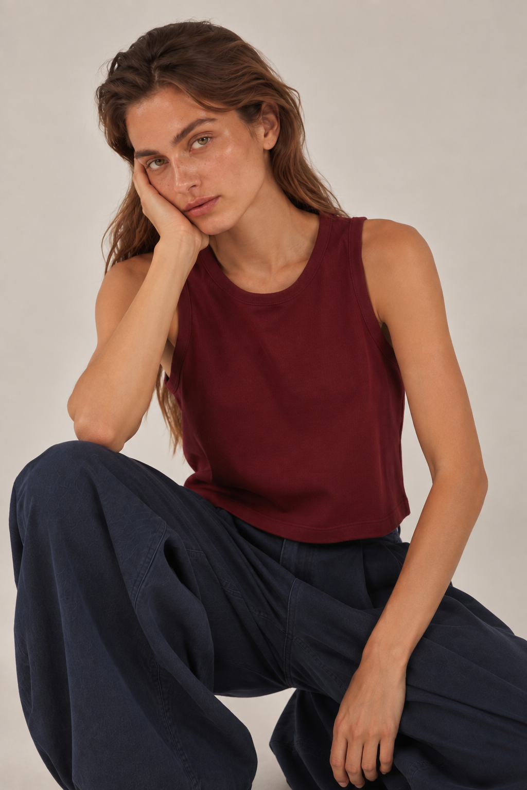 Polera Ram Verano - Algodón Pima Burdeo