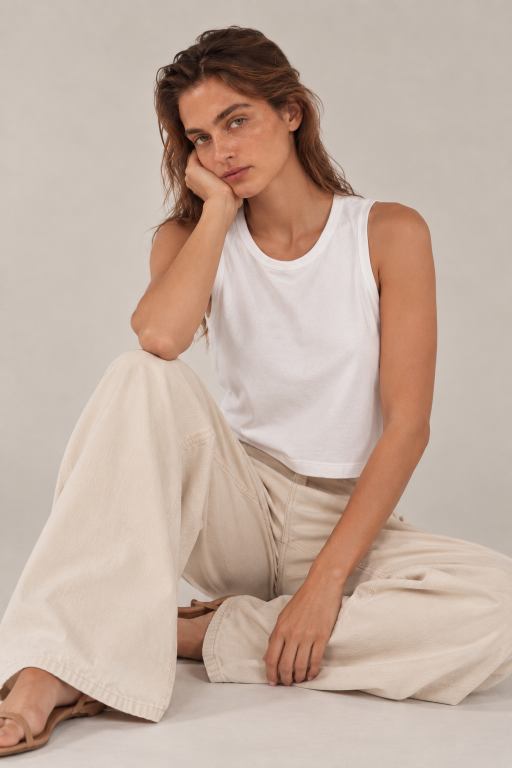 Polera Ram Verano - Algodón Pima Blanco  A Pedido