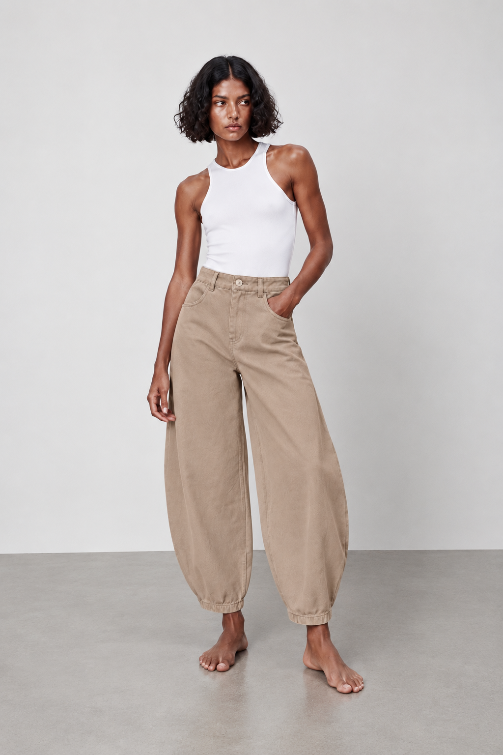 Pantalón Balloon - Beige A Pedido