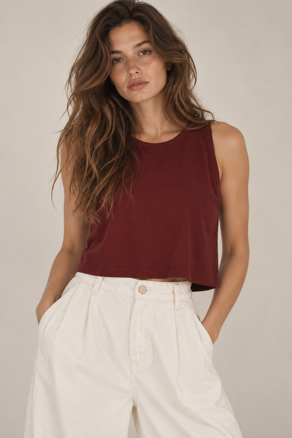 Polera Ram Verano - Algodón Pima Granate