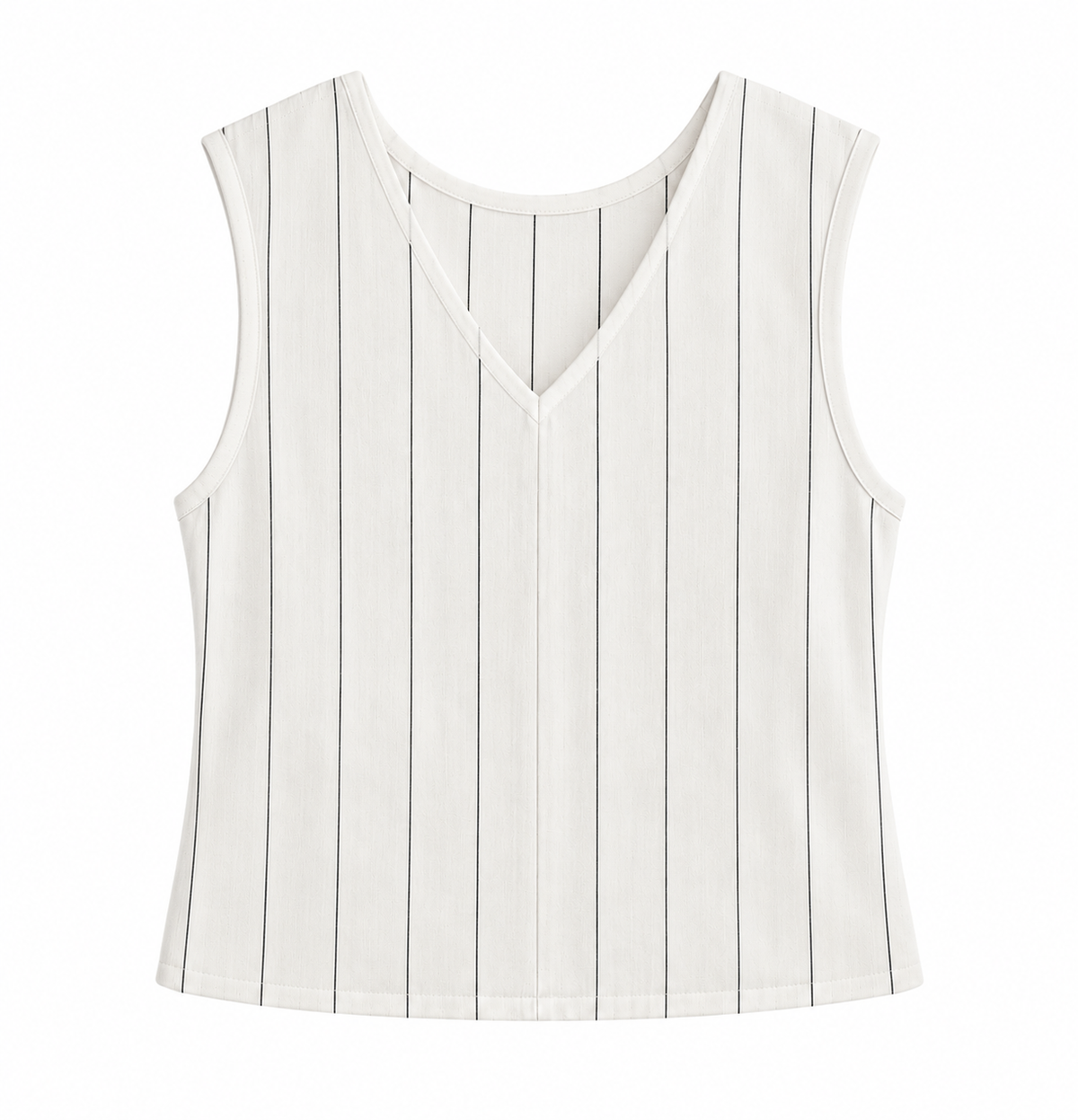 Polera Mara-Lino Rayas Blanco